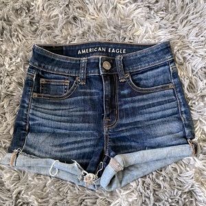 Dark Blue Jean Shorts